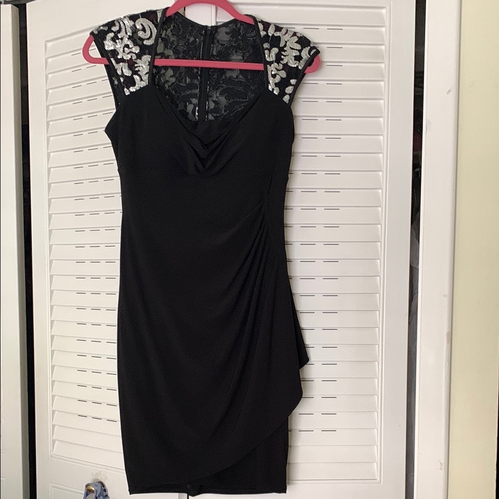 Elegant Black Lace Dress by Escape Size 6